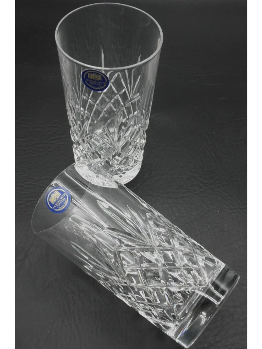 Thomas Webb Cut Crystal Flat WET15 Highball Glasses 5 5/8